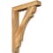 Ekena Millwork Olympic Block Rough Sawn Bracket w/ Offset Brace, Western Red Cedar, 6"W x 30"D x 42"H BKT0604X30X42OLY05RWR - alternate 1